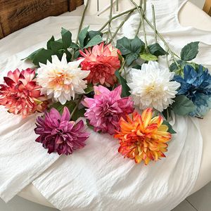 Yasunobu Artificial Dahlia <b>Flower</b> Polyester <b>Single</b> Branch 48g For Home Decor And Photography Props - Product Image 4