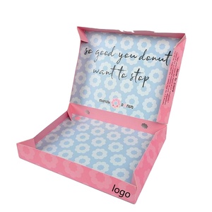 2025 nuova pasticceria Pulida OEM Crumbl ciambella pasticcere biscotto scatola Custom Bio-degradabile Flip Cover rosa stampa biscotto in cartone - Product Image 5