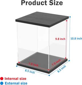 กล่องอะคริลิค OEM สำหรับโชว์เสื้อผ้า รุ่น YGL-PF ใส กันฝุ่น น้ำหนัก 1.55 กก. ขนาด 9.8x7.9x9.8 นิ้ว - Product Image 2