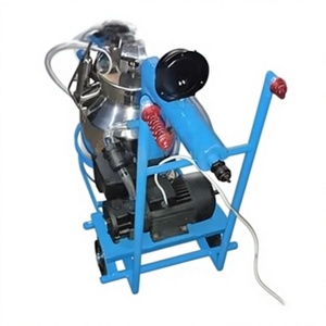 Machine à traire électrique portable avec pompe et moteur pour vaches et chèvres |   Chariot à seau unique en acier inoxydable 220V pour équipement laitier - Product Image 3