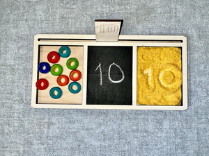 Montessori giocattolo sensoriale vassoio di sabbia risorsa educativa con decorazione appesa a <span class=keywords><strong>parete</strong></span> <span class=keywords><strong>in</strong></span> <span class=keywords><strong>legno</strong></span> - Product Image 5