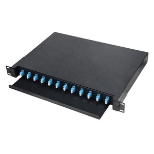 Câble <span class=keywords><strong>optique</strong></span> LC 24 cœurs, panneau de brassage <span class=keywords><strong>complet</strong></span> 1U 19'', panneau de brassage 19'' à montage en rack, tiroir coulissant à pleine charge, équipement de <span class=keywords><strong>fibre</strong></span> <span class=keywords><strong>optique</strong></span> - Product Image 1