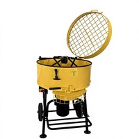 Meilleur prix JQG80 800W Bétonnière électrique portable à 2 roues avec pompe, couple élevé, faible investissement pour la construction