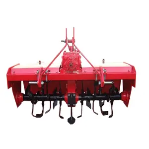 1GQN-140 mini tractor PTO rotary tiller cultivator 1.4m mini farm rotary tiller 3-point rotavator cultivator