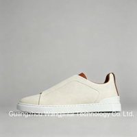 Chaussures décontractées plates en toile pour hommes, style designer de haute qualité, avec sangle élastique, pour un usage quotidien