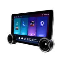 Système de voiture à écran tactile de 10.1 pouces avec double bouton Audio FM Wave Band Bluetooth USB CarPlay Android Contrôle automatique au volant