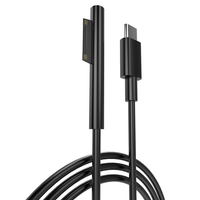 Câble adaptateur Microsoft Surface Pro 3/4/5/6/7/GO Type-C DC PD Charge rapide 15V 4A 65W/102W Utilisation informatique