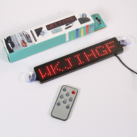 Letrero LED Programable de 12V para Coche, con Texto Desplazable, para Publicidad en Cafeterías, Bares, Tiendas, con Mensajes de Apertura/Cierre