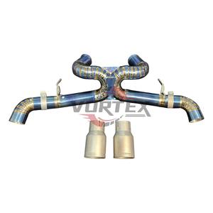 Système d'échappement Catback sans soupape Vortex Factory ODM OEM en titane Valvetronic pour McLaren GT 4.0T Bleu Brûlé - Product Image 5