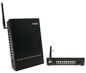 Système d'interphone téléphonique PABX Excelltel Mini MS108-GSM avec 1 carte SIM, 4 lignes co-extensions, prise UK/EU pour usage professionnel - Product Image 1