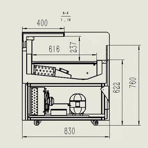 Thương Mại Dưới Truy Cập Tủ Lạnh Nước Giải Khát Thương Mại Hiển Thị Máy Làm Lạnh Làm Mát Không Khí Uống Mát - Product Image 6
