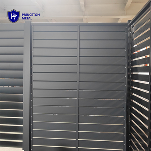 Clôture en aluminium de protection de <span class=keywords><strong>maison</strong></span> côtière en métal Princeton, résistante aux jets de sel, structure solide - Product Image 2