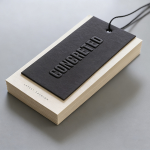 Tùy Chỉnh Treo Nhãn Kraft Quần Áo In Nhãn Giấy Màu Đen Treo <span class=keywords><strong>Tag</strong></span> Đu Giá <span class=keywords><strong>Tag</strong></span> Đồ Trang Sức Tùy Chỉnh Nhãn Cho Quần Áo Thương Hiệu - Product Image 3