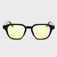 Lunettes de jeu rétro épaisses carrées Finewell 3506F, verres rouges, lunettes de sommeil, anti-lumière bleue, lunettes de jeu pour hommes et femmes