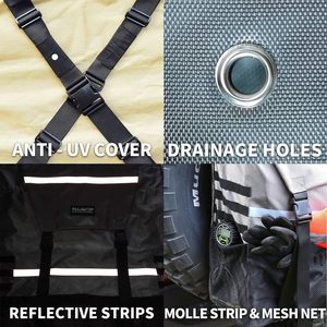 Alltop <span class=keywords><strong>4x4</strong></span> Offroad Neumático de <span class=keywords><strong>repuesto</strong></span> Bolsa de basura de almacenamiento Impermeable Durable Cubierta resistente a los arañazos con correas ajustables para vehículos - Product Image 4