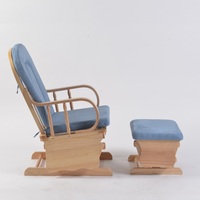 Chambre salon rembourré bleu canapé inclinable fauteuil momie allaitement bébé chaise berçante en vrac