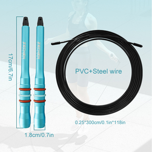 Nueva Cuerda de Saltar Ajustable de Aluminio con Asas Antideslizantes y Rodamientos de Bolas <span class=keywords><strong>Ultra</strong></span> Rápidos para Fitness, Crossfit y Entrenamiento - Product Image 3