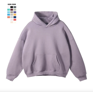 เสื้อฮู้ดดี้แบบสั่งทำพิเศษ 320 GSM ผ้าเฟรนช์เทอร์รี่ ทรงโอเวอร์ไซส์ ไหล่ตก ดีไซน์เรียบง่าย คอลเลคชั่นตามฤดูกาล คุณภาพพรีเมียม ฮู้ดดี้ผู้ชายทันสมัย - Product Image 3