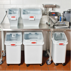 10 to 100 Liter White Stackable Storage Bin, storage plastic bin