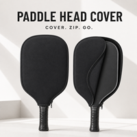 Housse de raquette de pickleball en néoprène personnalisée, étui à fermeture éclair imperméable et antichoc pour raquettes de tennis et de beach tennis