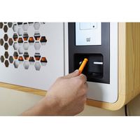 Sicherheits-Stahlwandmontierter Smart Lock Schlüsselkasten mit Codeschloss Intelligenter Elektronischer Schlüsselschrank Weiß 32kg
