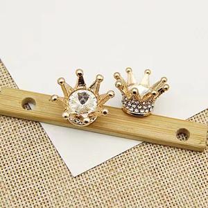 Cuentas Espaciadoras de Corona Grandes de 30 mm, Color Plata, Oro y Negro, con Diamantes, para la Elaboración de Bolígrafos con Cuentas - Product Image 4