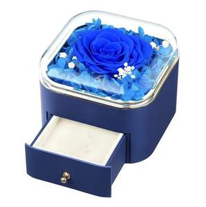 UIONEN Rosa Preservada Morada en Caja de Regalo de Cobre, Collar con Proyección de Corazón en 100 Idiomas Te Amo, Tarjeta con Texto Personalizado, Romántico - Product Image 5