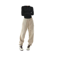 Polar ve kalınlaşmış İpli ayak bileği uzunlukta sweatpants casual spor pantolon sıcak ve kırışıklık dayanıklı 2025 yeni stil
