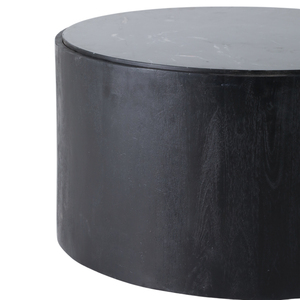Tavolino da Caffè Cilindrico con Intarsi in Marmo, Moderno e Contemporaneo, Piccolo Elemento Decorativo per Soggiorno - Product Image 5