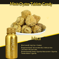 Complément alimentaire à base de racine de maca et d'extrait de ginseng de haute qualité, soutien énergétique pour hommes adultes, 12 comprimés/flacon