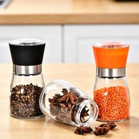 Vente flash : Moulin à sel et à poivre rechargeable de 190 ml pour la cuisine, en plastique sans BPA