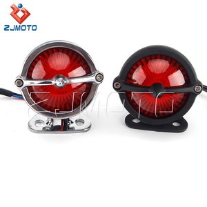 摩托车LED后制动灯尾灯停车灯W/底座，用于哈雷Yamaha Bobber斩波器咖啡厅赛车尾灯行车灯行车灯 - Product Image 2