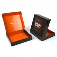 Boîte d'expédition en carton ondulé brun recyclable avec impression personnalisée en couleur pour la vente en ligne