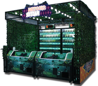 Machine de tir à la cible Carnival, borne de tir à monnayeur pour 2 joueurs pour salles de jeux et parcs d'attractions