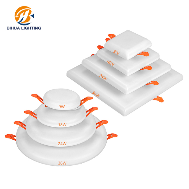 Energy Saving Indoor Shop Home Recessed Aluminum 9w 18w 24w 36w SMD Round Led Downlight