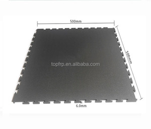 Baldosas de PVC entrelazadas antideslizantes e impermeables de estilo industrial moderno, con relieve, de 50x50 cm, para talleres y garajes, con 3 años de garantía. - Product Image 3