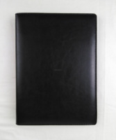 Porte-cartes de visite en cuir avec pochette PVC, porte-cartes personnalisé avec logo en relief, porte-cartes de crédit