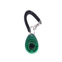 Clicker d'entraînement pour chien PTT-001 en plastique et métal coloré, accessoire pour animaux de compagnie, vente chaude, avec sangle de poignet