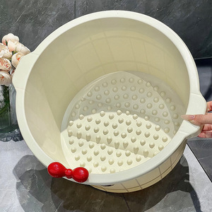 Wao Home Use Deep Foot Bath Tub Plastic Insulated <b>Round</b> Massage <b>Basin</b> For Relaxation And Health Care - Product Image 4