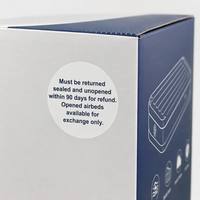 Autocollant d'emballage rond personnalisé avec logo blanc, impression d'autocollants en vinyle autocollants imperméables, étiquettes rondes adhésives en rouleau