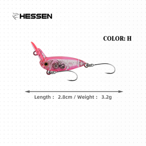 Minnow in PVC da 3.2g 28mm a immersione rapida, con linguetta invertita e eccellente stile di nuoto, per la pesca di trote e pesci d'acqua salata - Product Image 5