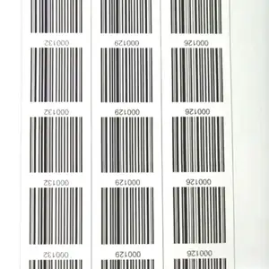 Custom Waterproof Oilproof Vinyl Roll Printing Variable QR Code Serial Number Barcode Label Stickers