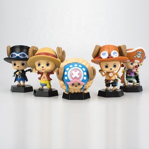 9 Modellini Anime <span class=keywords><strong>One</strong></span> Piece Tony Chopper Cos Luffy Saber Buggy Sabo, Statuette da Collezione, Ornamenti per Auto, Action Figure, Regali - Product Image 6