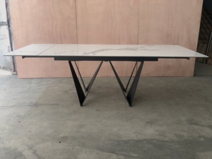 Mesa <span class=keywords><strong>de</strong></span> Comedor con patas <span class=keywords><strong>de</strong></span> Metal y mármol, mesa <span class=keywords><strong>de</strong></span> Comedor fina personalizada, venta al por mayor <span class=keywords><strong>de</strong></span> fábrica - Product Image 6