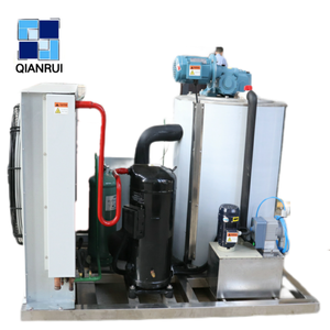 Máquina de Hielo en Escamas con Capacidad de Producción Diaria de 1000 kg, Máquina de Hielo Higiénica para Supermercados, Restaurantes y Servicios de Catering - Product Image 1