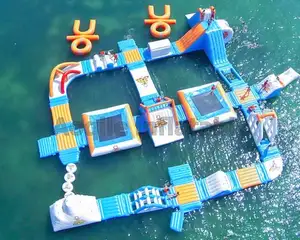 नई Inflatable पानी बाधा कोर्स के लिए झील जागो पार्क/महासागर Inflatables वयस्कों के लिए पानी के खेल