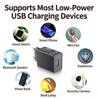 Adaptateur secteur mural certifié CE RoHS AC-DC 5V 2A 10W Chargeur USB pour téléphones, enceintes Bluetooth et petits appareils électroniques