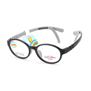 Usine chinoise de lunettes optiques avec crochet d'oreille antidérapant, cadre de lunettes en plastique transparent, cadres de lunettes pour enfants