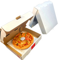 Boîte à pizza SP3144 en kraft empilable et robuste pour service de livraison rapide de repas commerciaux