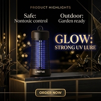 Piège à moustiques et insectes UV électrique 6W, anti-insectes, lumière anti-insectes pour jardin et terrasse